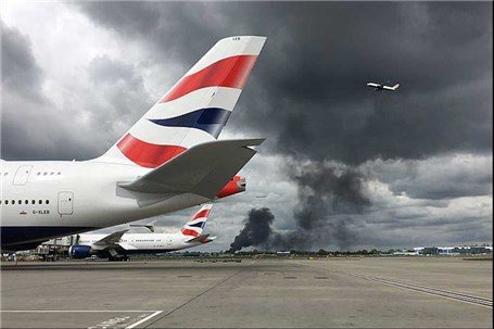 انبار زغال‌سنگ در نزدیکی فرودگاه هیترو لندن آتش گرفت