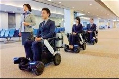ویلچرهای مسیریاب در فرودگاه ژاپن