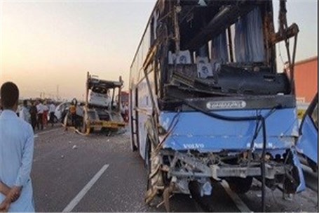 اتوبوس به علت نقص فنی دچار سانحه شد
